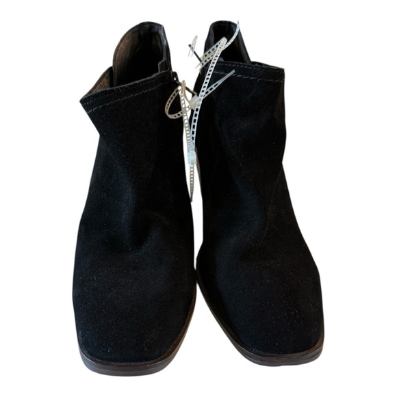 Lucky Brand Macawi Wedge Booties in Black Leather Suede Women’s Size 9.5 Boho - Picture 3 of 8